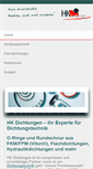 Mobile Screenshot of hk-dichtungen.de